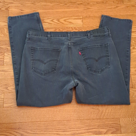 Levi's Strauss Charcoal Wash Straight Leg Jeans - Picture 2 of 5
